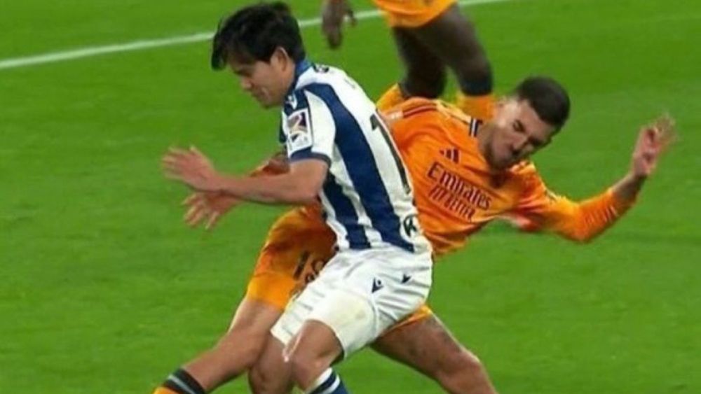Momento de la lesión de Dani Ceballos