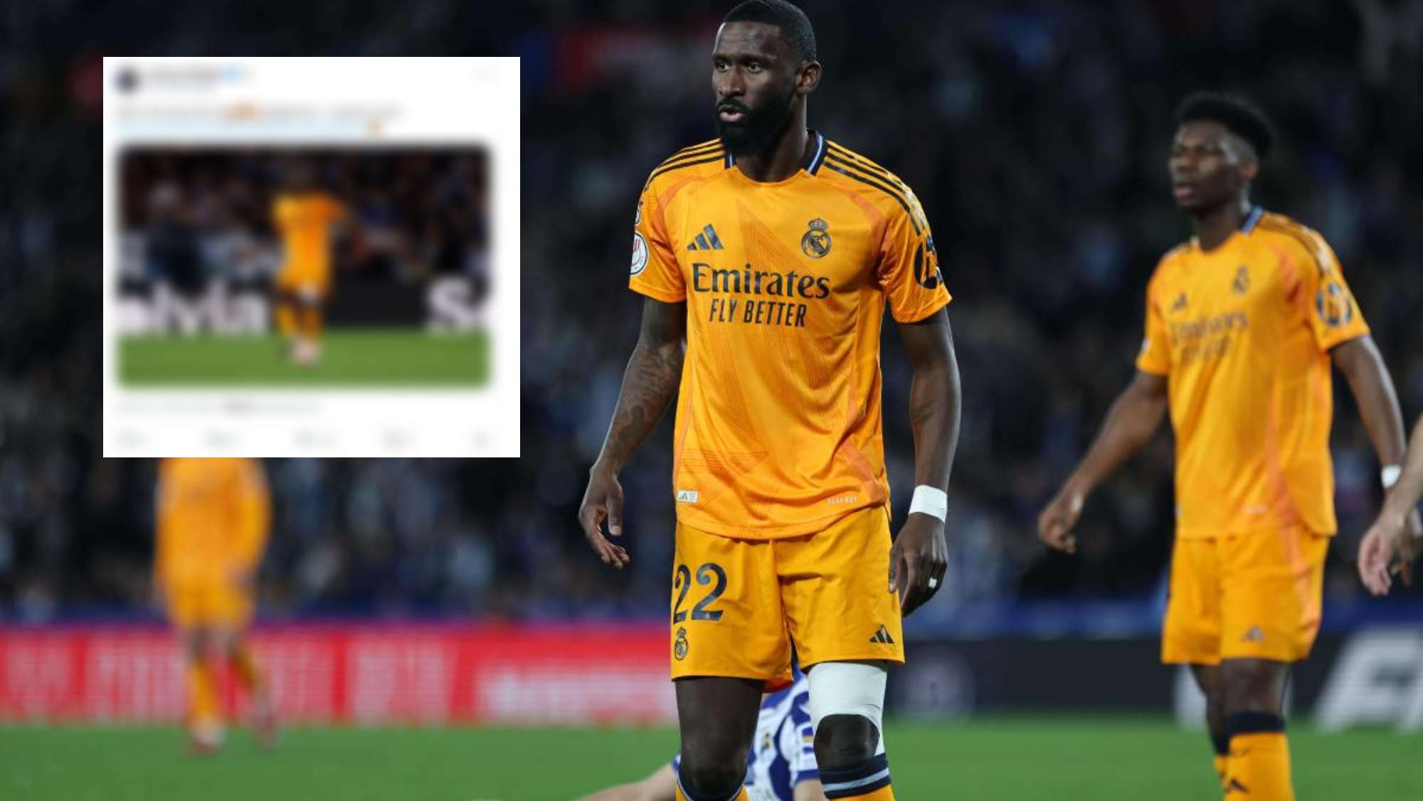 Rüdiger se pronuncia tras la polémica contra la Real Sociedad Rüdiger se pronuncia tras la polémica contra la Real Sociedad