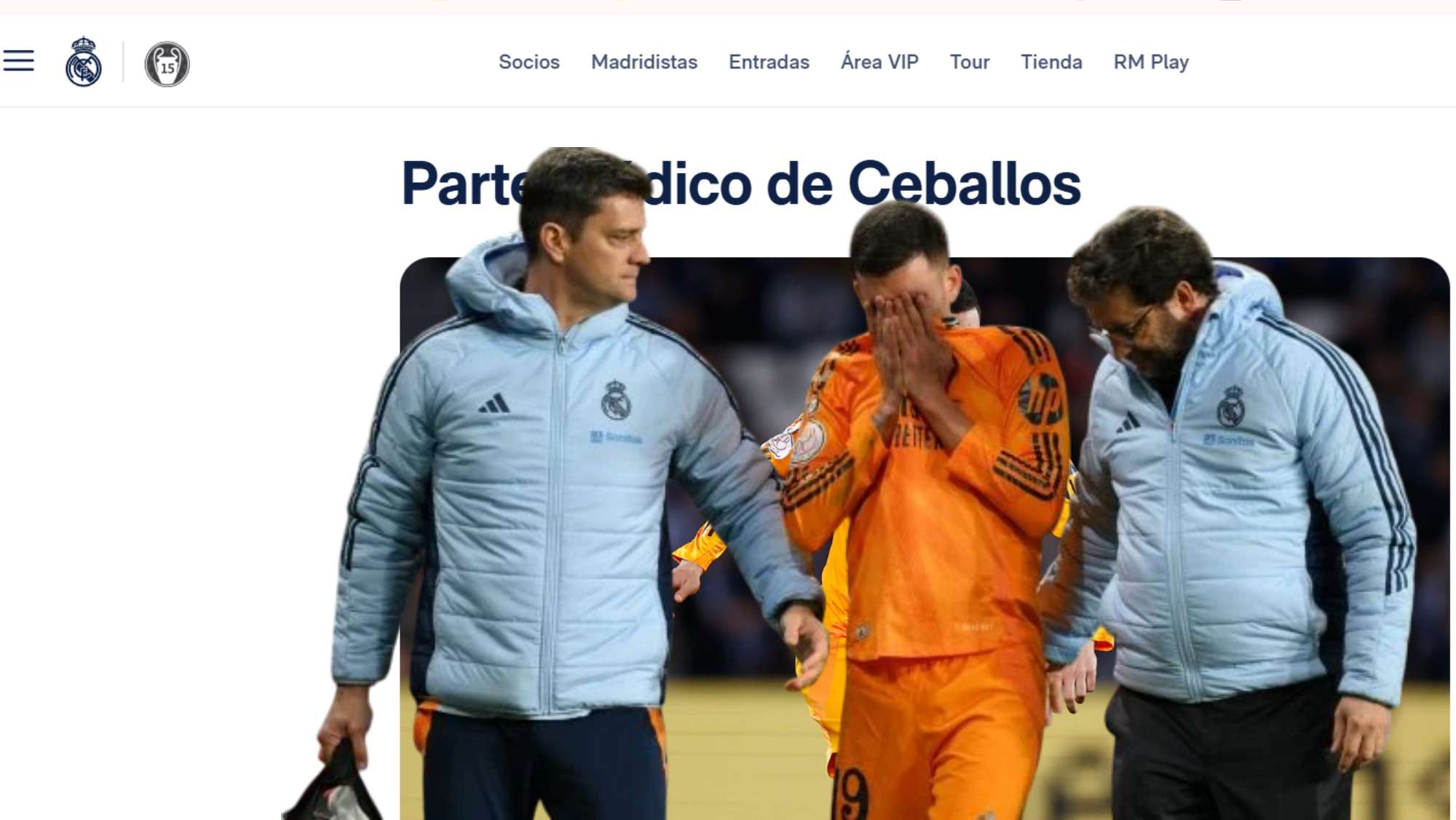 Ceballos ya conoce su parte médico Ceballos ya conoce su parte médico