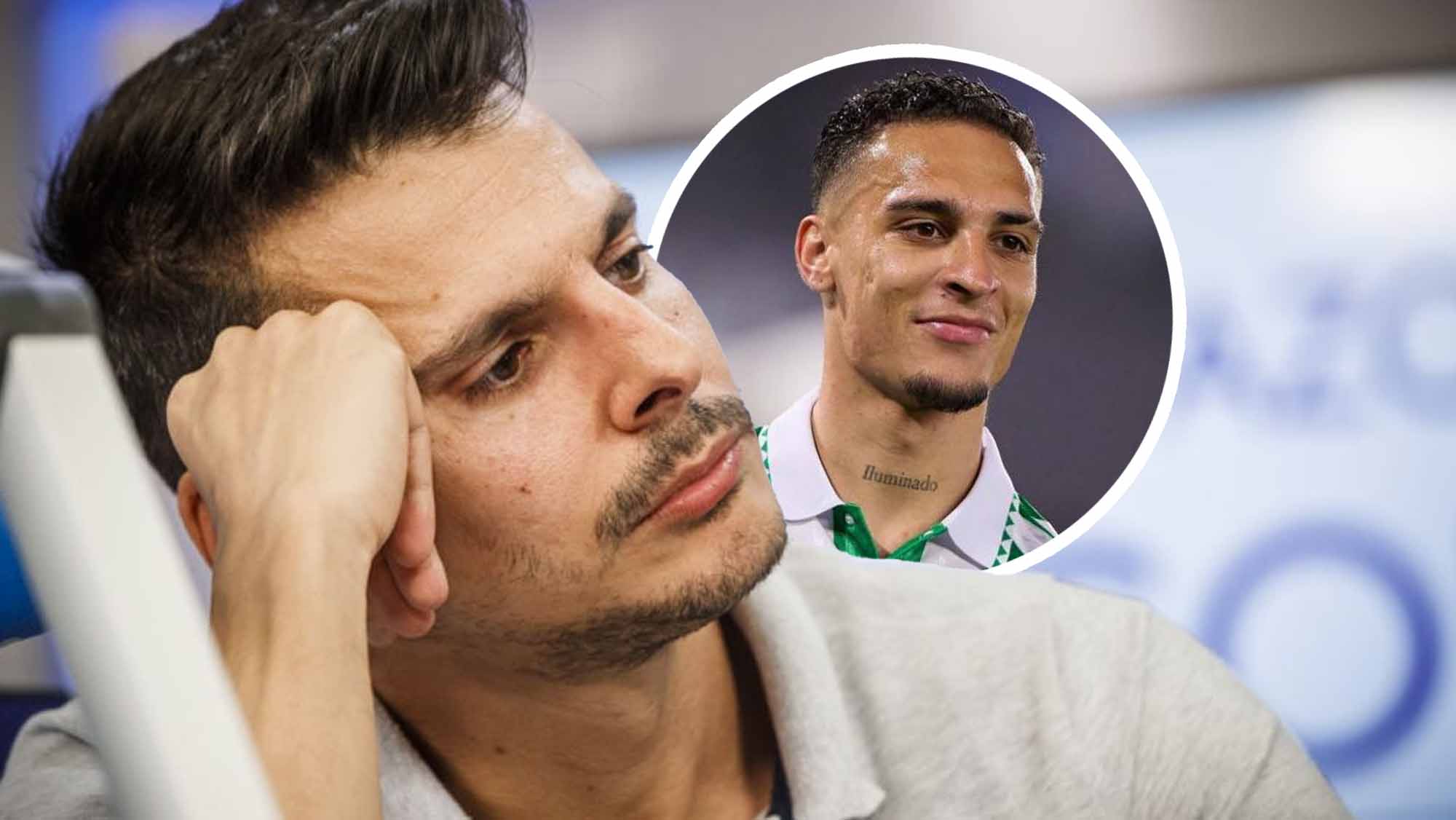 Isaac Fouto con Antony sonriente