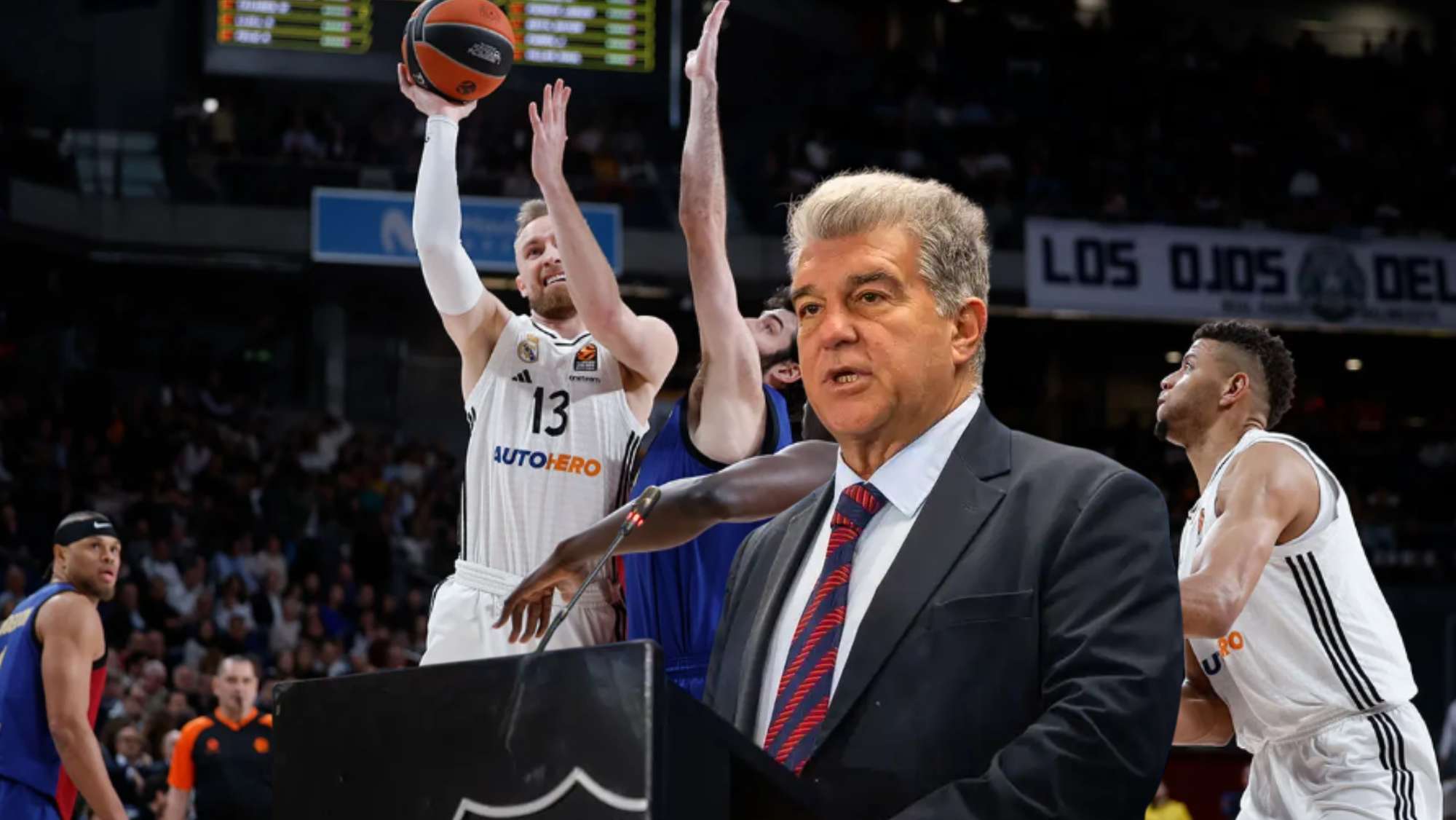 Laporta y su gesto en el Clásico de Euroliga