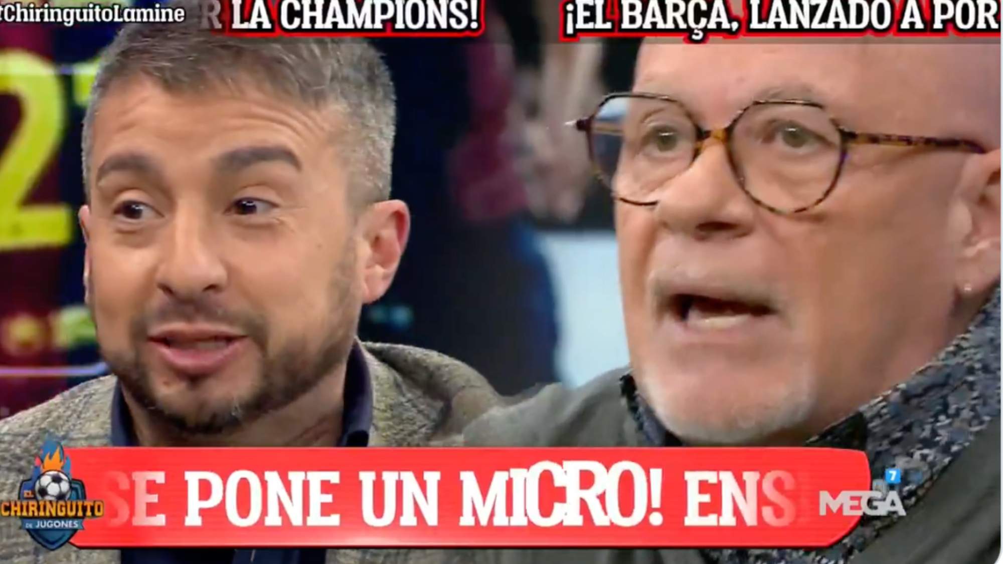 Alfredo Duro explota en 'El Chiringuito de Jugones' después de que el Barcelona ganara al Benfica en Champions y haya pasado a cuartos de final.
