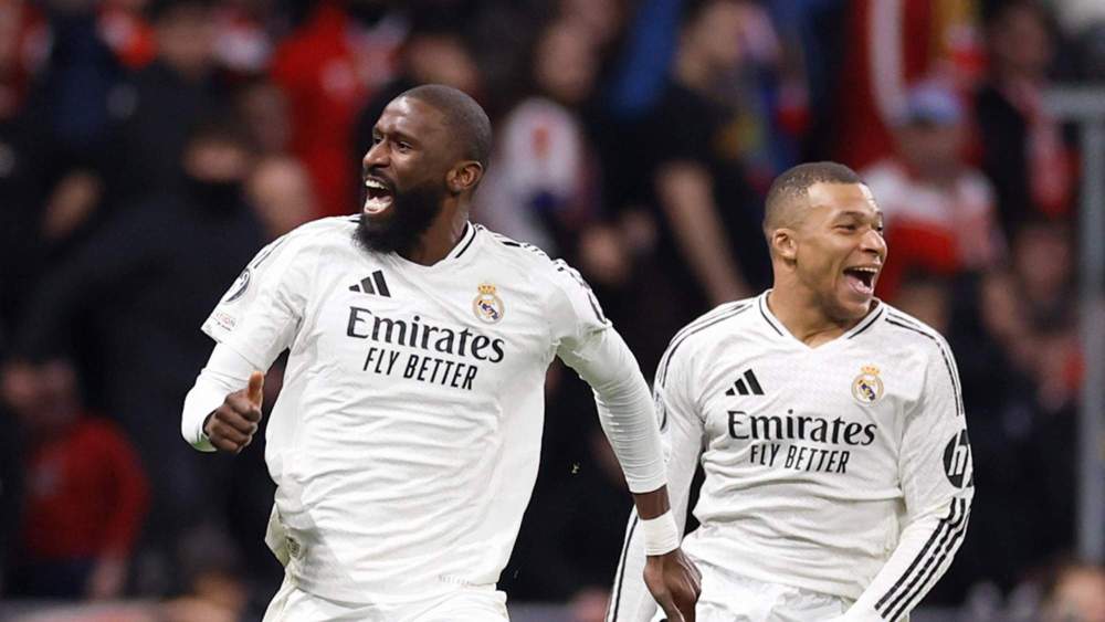 Rüdiger y Mbappé celebrando el pase a cuartos de final Rüdiger y Mbappé celebrando el pase a cuartos de final
