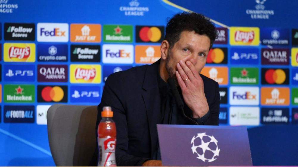 Simeone en rueda de prensa tras el derbi