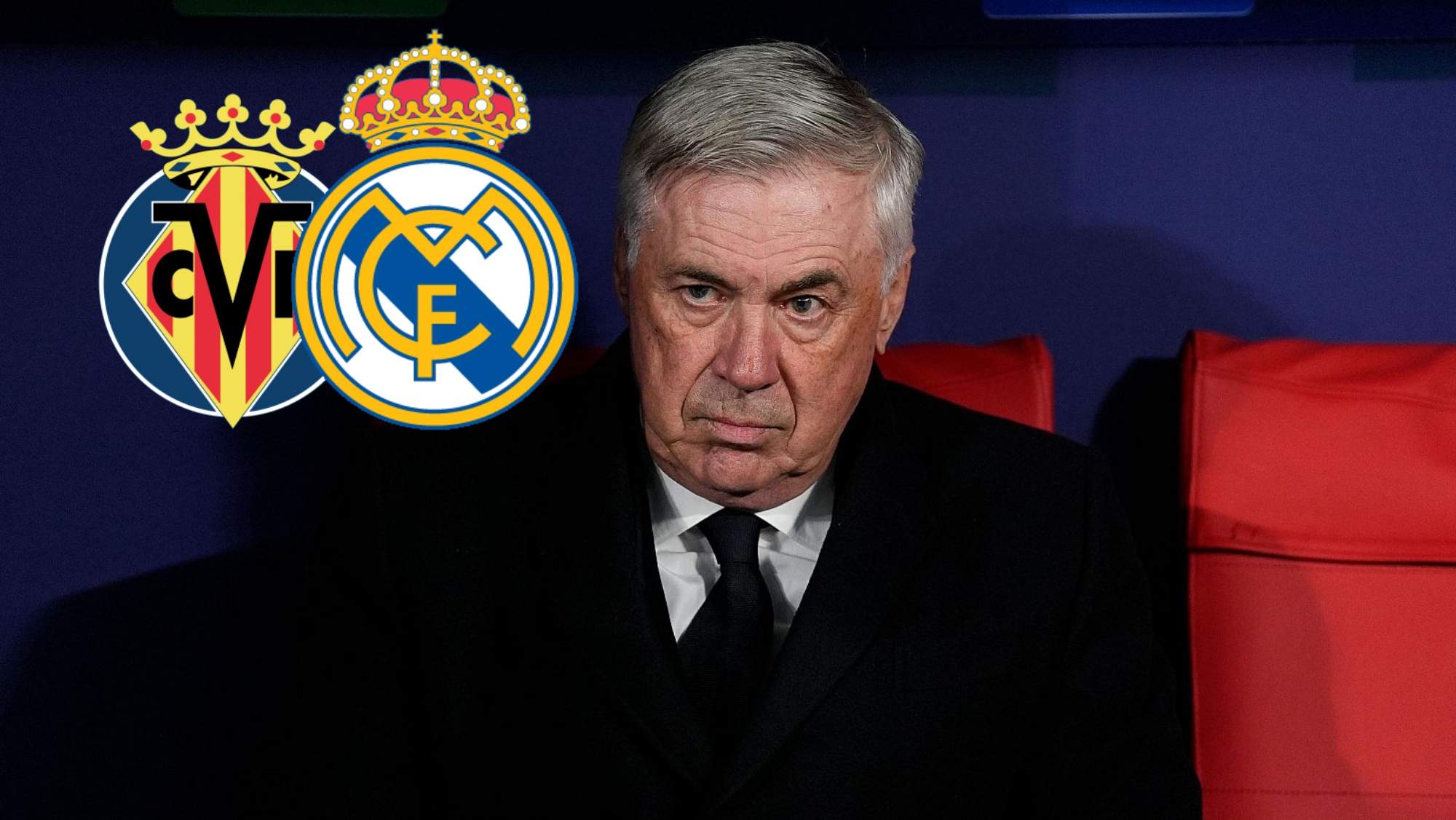 Ancelotti muy enfadado antes del partido ante el Villarreal