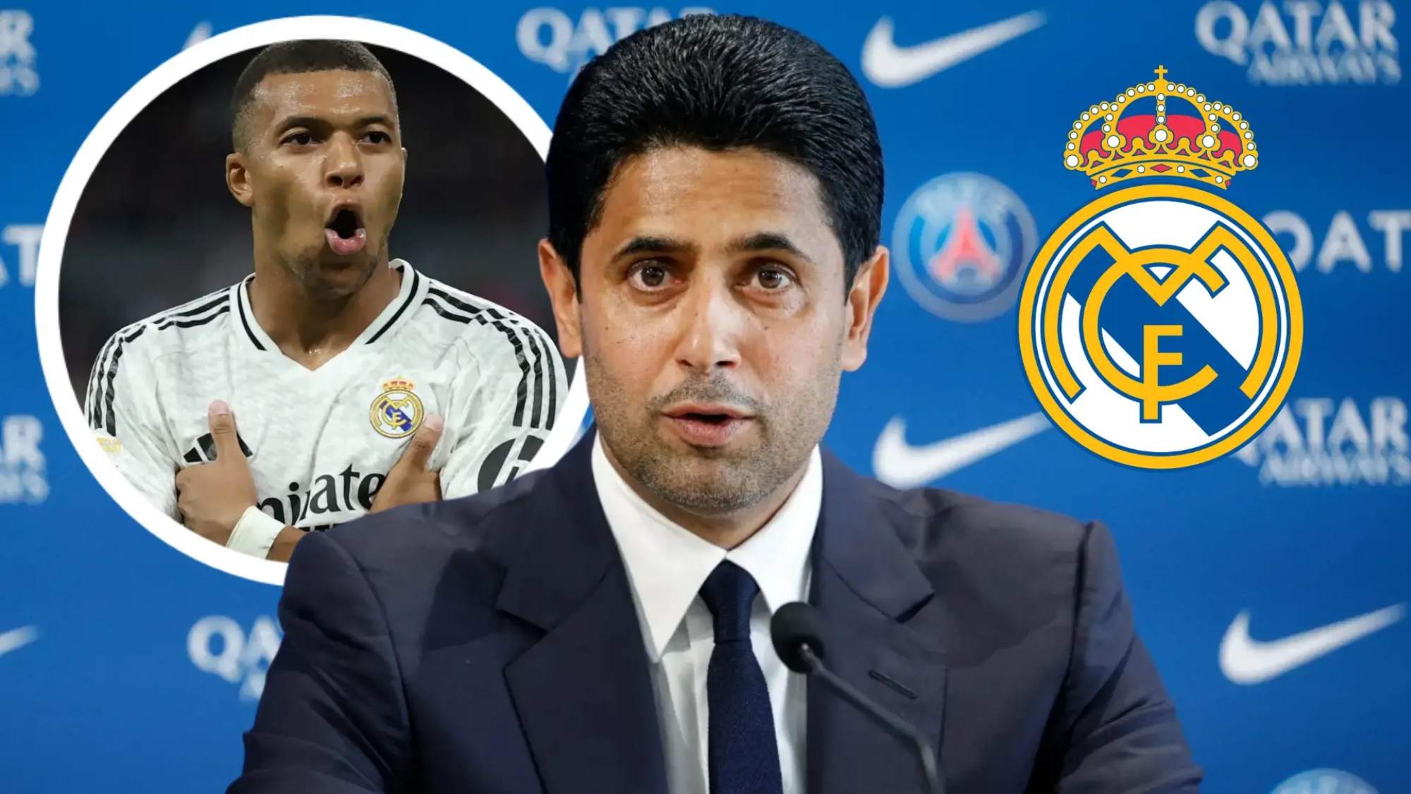 La venganza que prepara Al-Khelaïfi contra el Real Madrid por el fichaje de Mbappé.