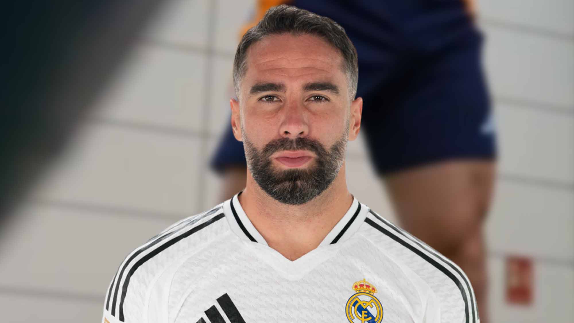Carvajal con entrenamiento de fondo