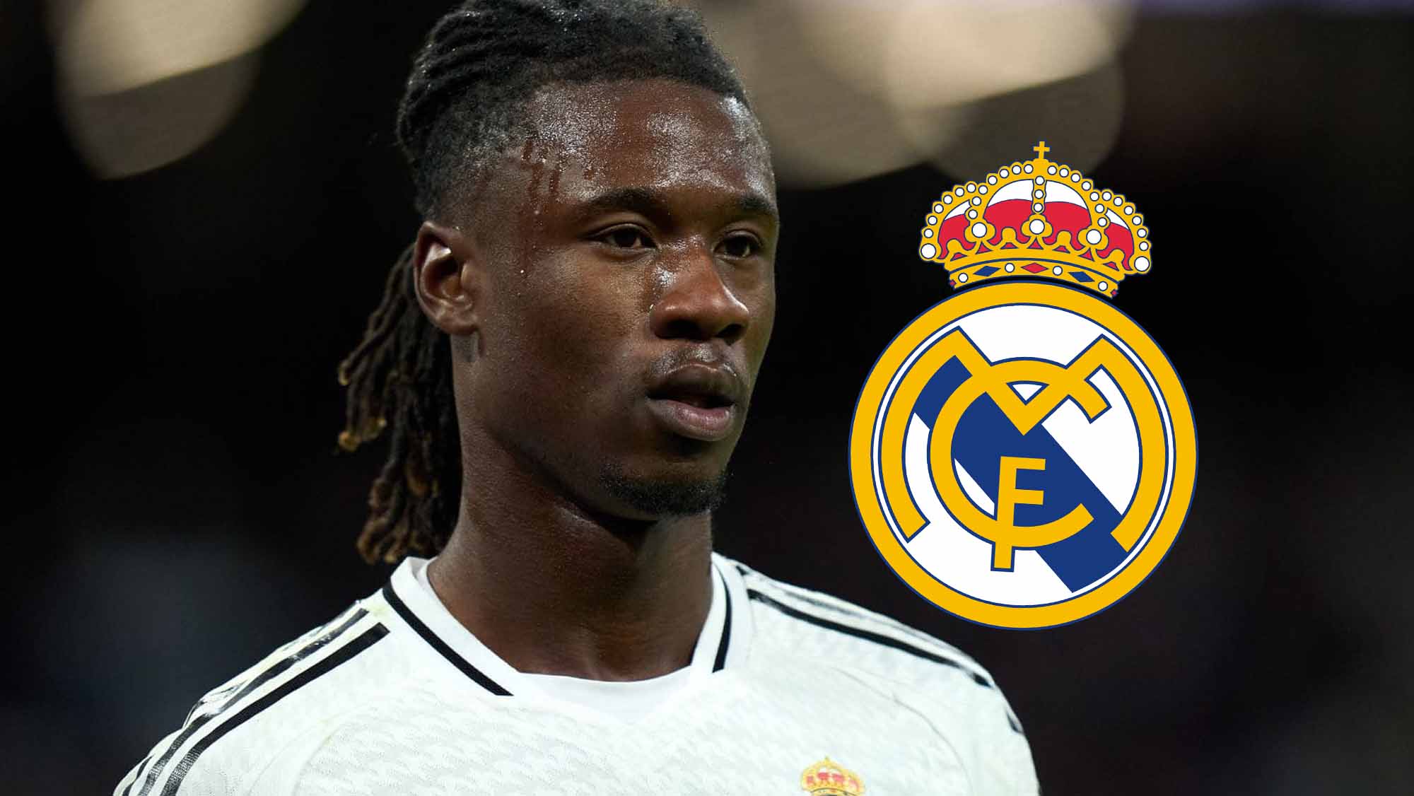 Camavinga con escudo RM