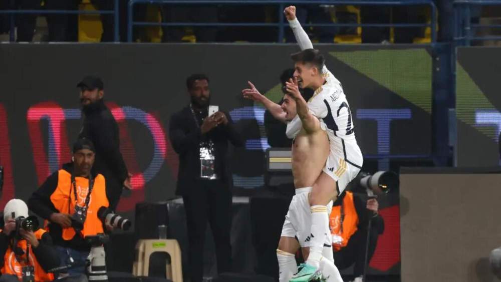 Arda Güler y Brahim celebrando un gol Arda Güler y Brahim celebrando un gol