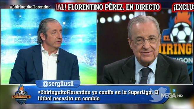 Josep Pedrerol y Florentino Pérez