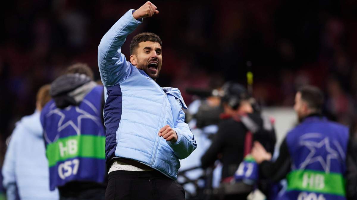 Dani Ceballos durante la celebración en el Metropolitano en los octavos de final. Dani Ceballos durante la celebración en el Metropolitano en los octavos de final.