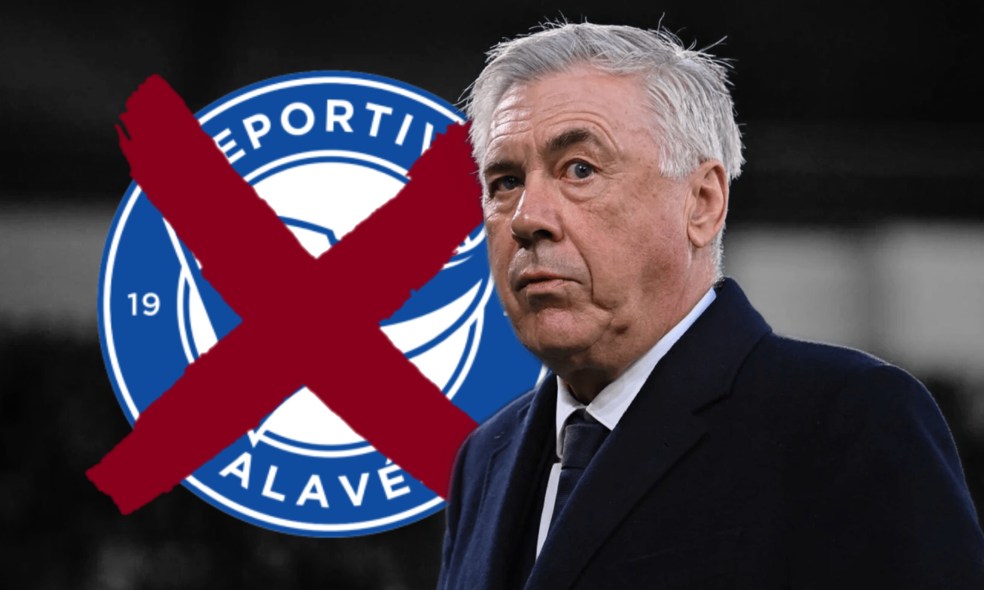 Carlo Ancelotti no estará en el partido contra el Deportivo Alavés