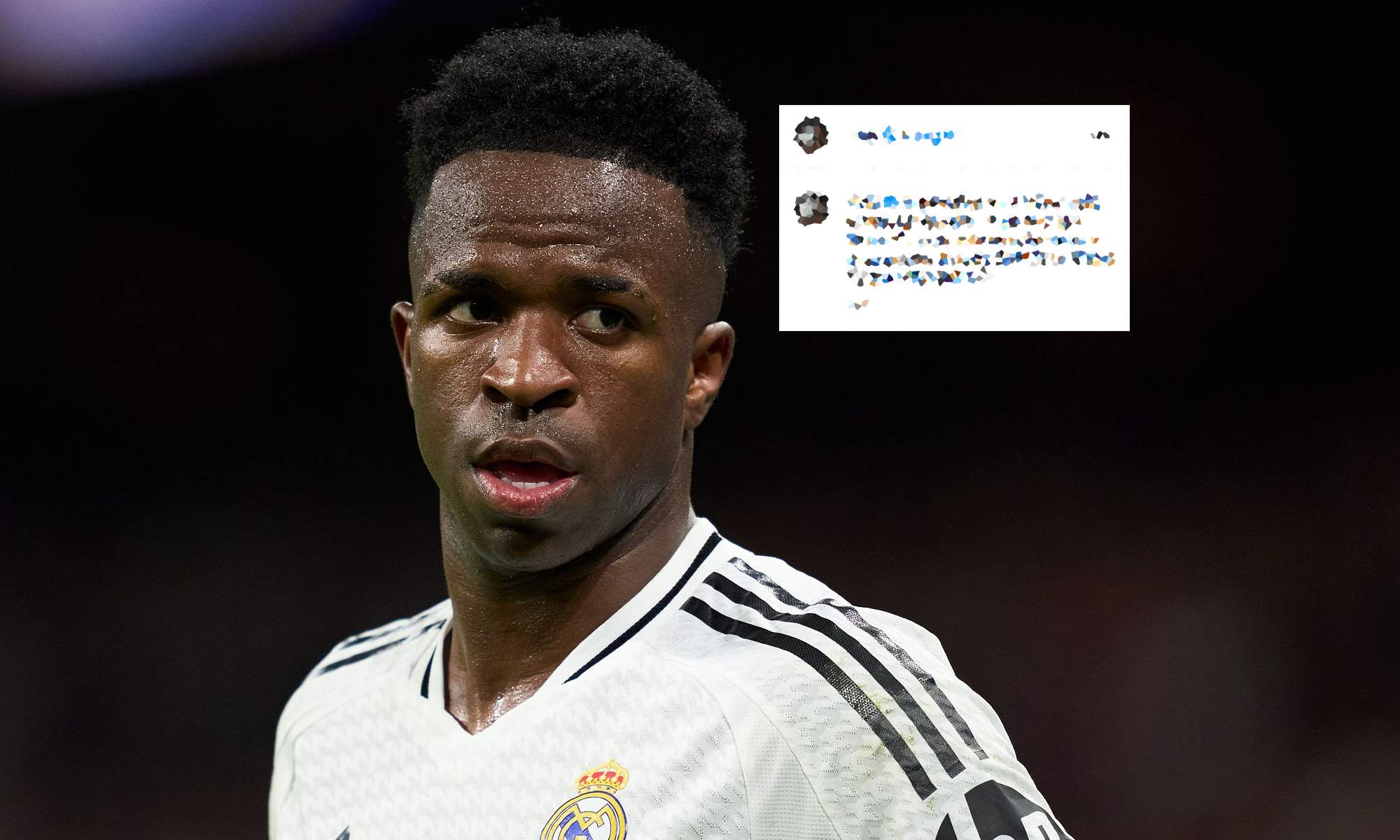 Vinícius Júnior durante un partido con el Real Madrid.