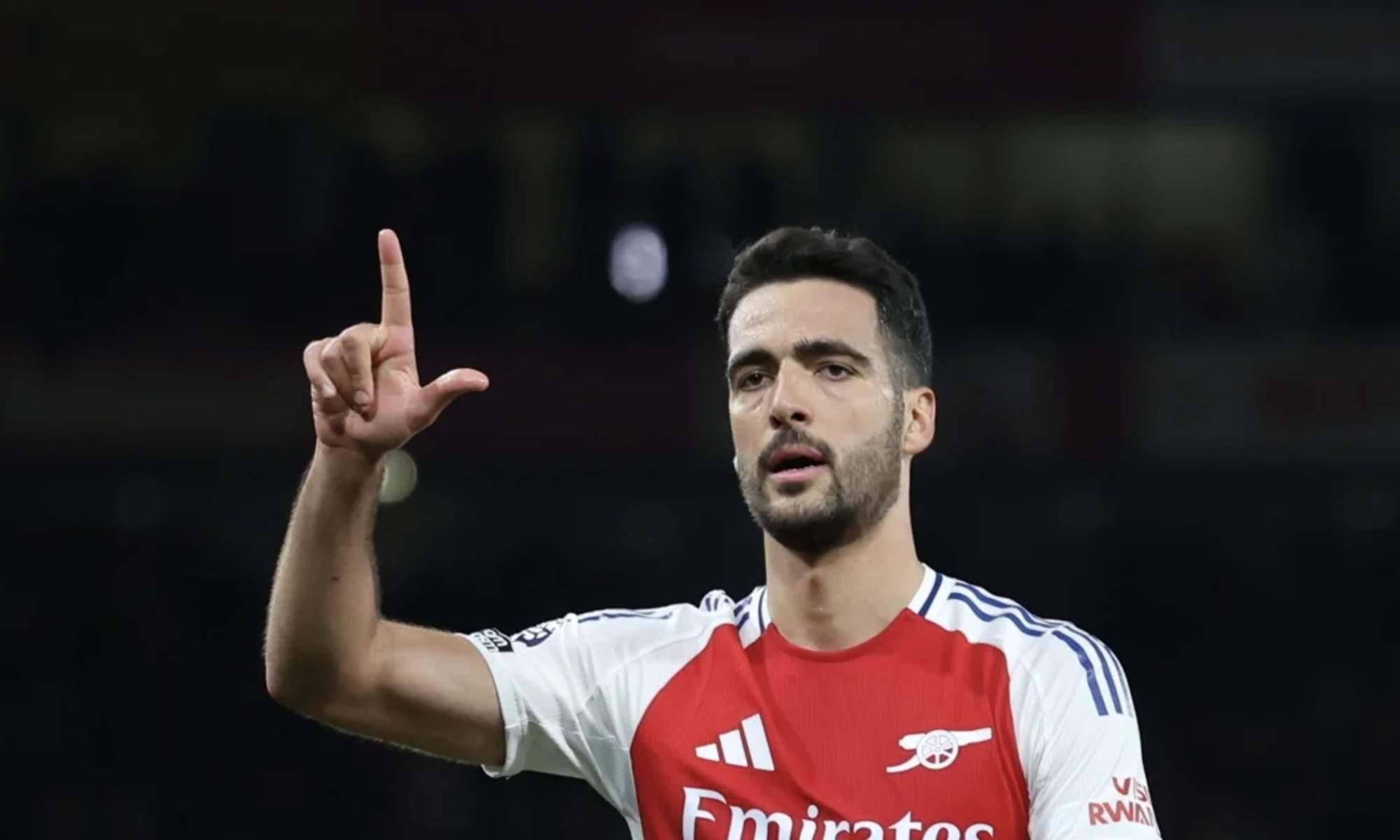 Mikel Merino, en un reciente partido con el Arsenal.