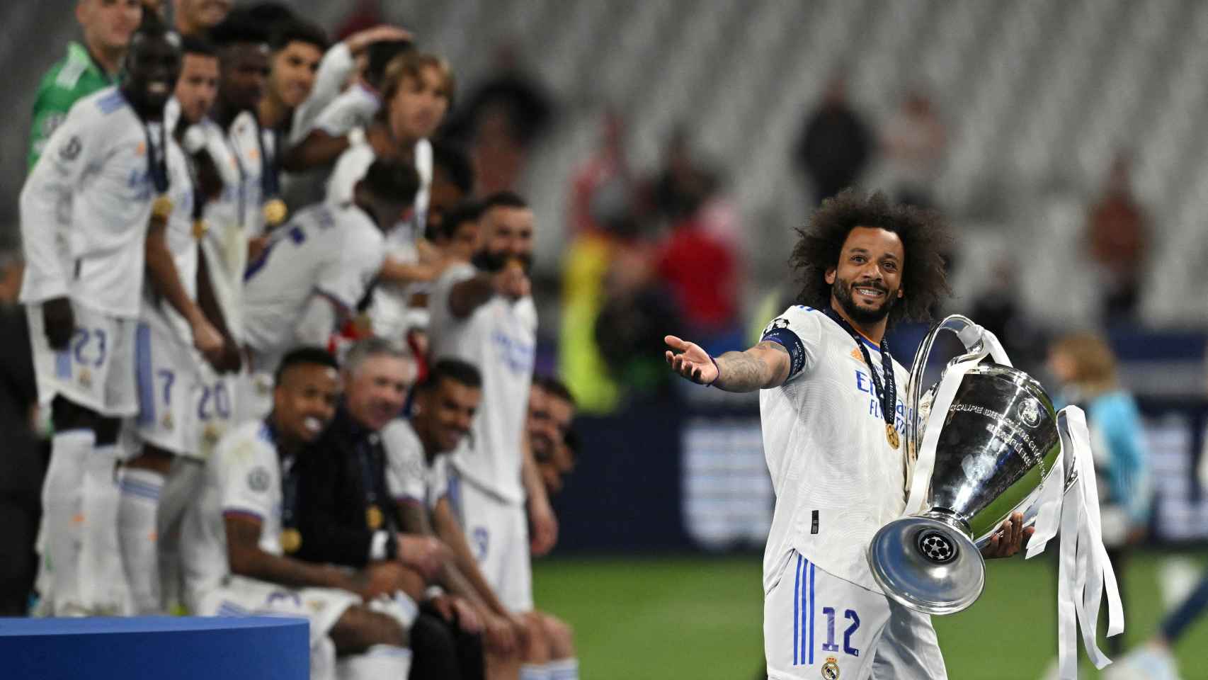 Marcelo se despide del Real Madrid tras haber conquistado la 14