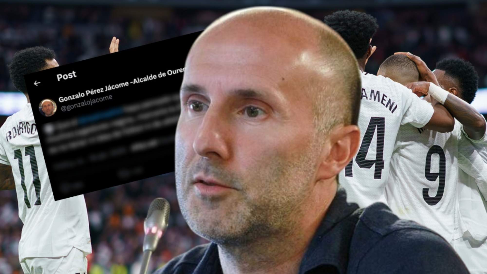 El lamentable ataque racista de Gonzalo Pérez Jácome a los jugadores del Real Madrid. 