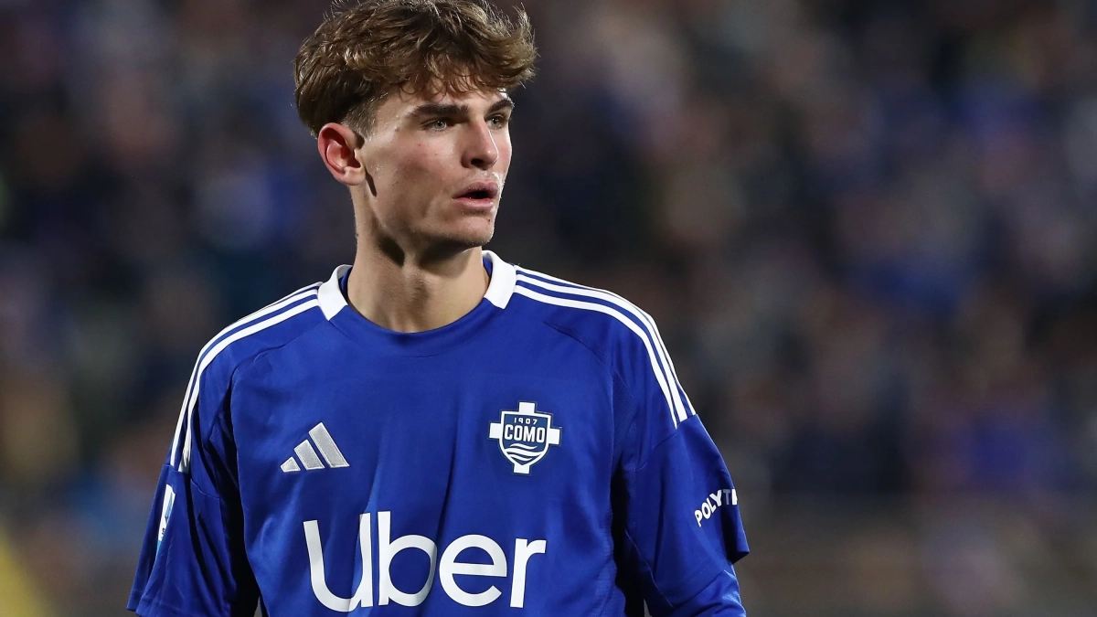 Nico Paz con el Como italiano esta temporada Nico Paz con el Como italiano esta temporada