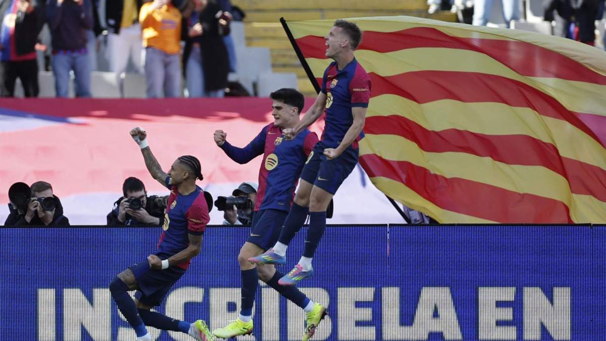 El Barça ganó este sábado al Celta de Vigo en Montjuic y se acordó del Real Madrid. El Barça ganó este sábado al Celta de Vigo en Montjuic y se acordó del Real Madrid.