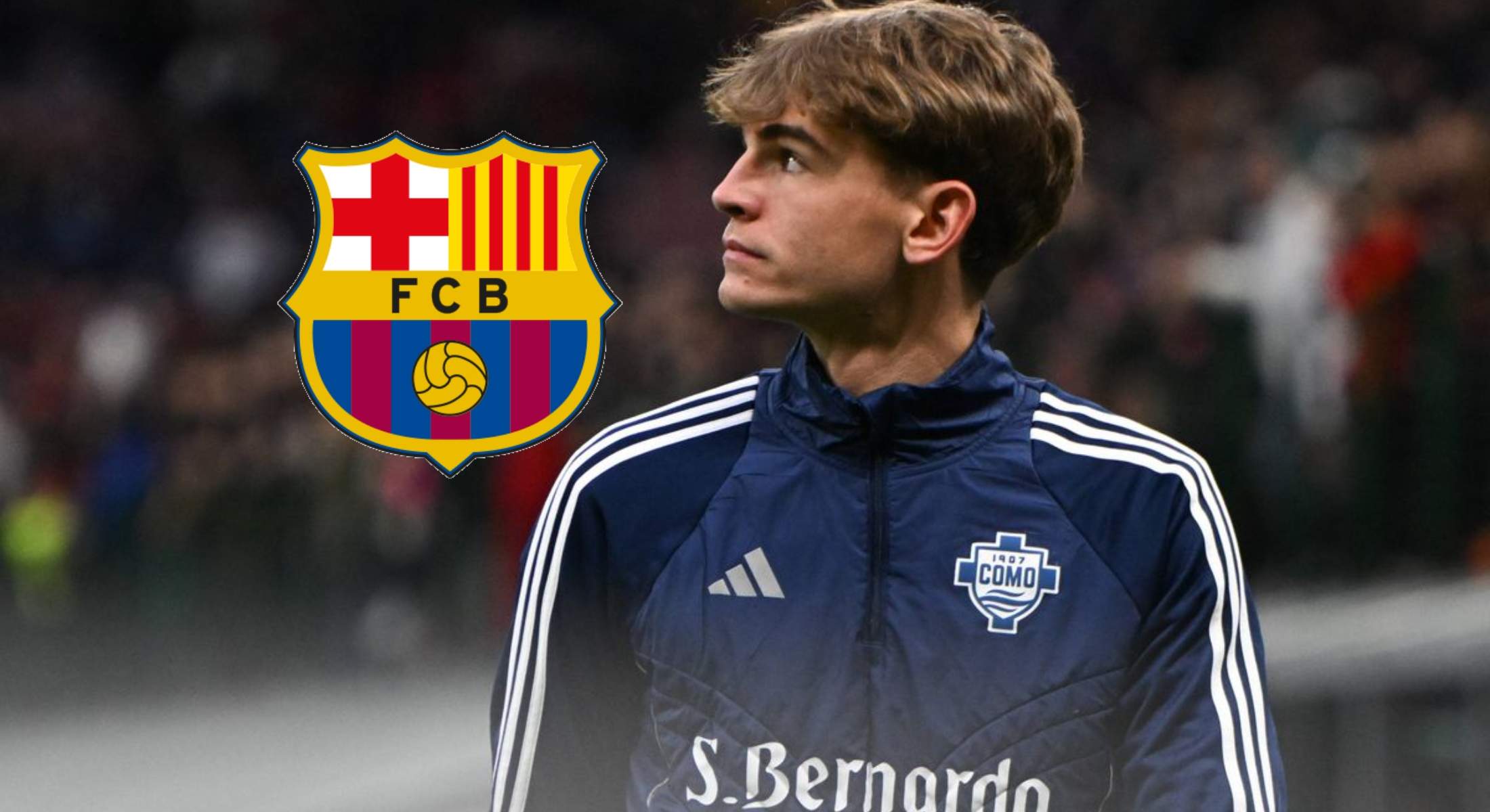 Nico Paz lanza un guiño al Barça