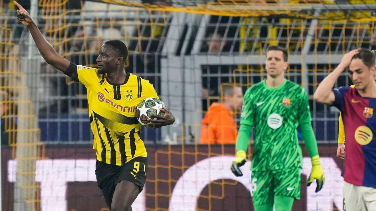 Guirassy Gol con el Borussia Dortmund - Barça