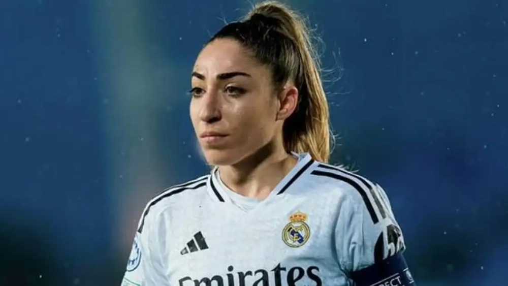 Olga Carmona durante un partido con el Real Madrid
