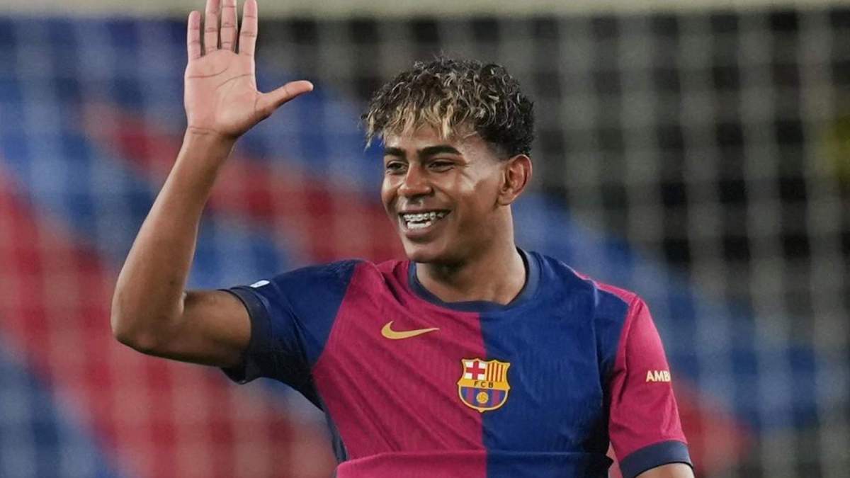 Lamine Yamal durante un partido con el Barcelona. Lamine Yamal durante un partido con el Barcelona.