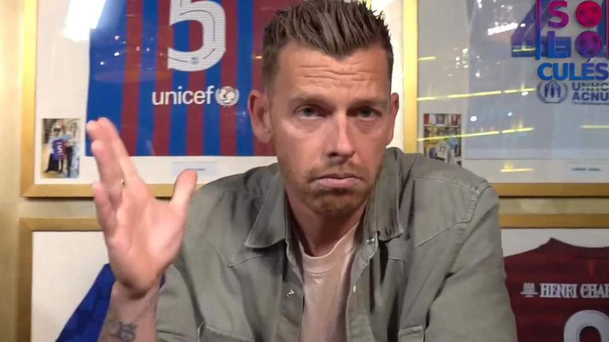 Jota Jordi durante un programa de Solo Para Culés. 