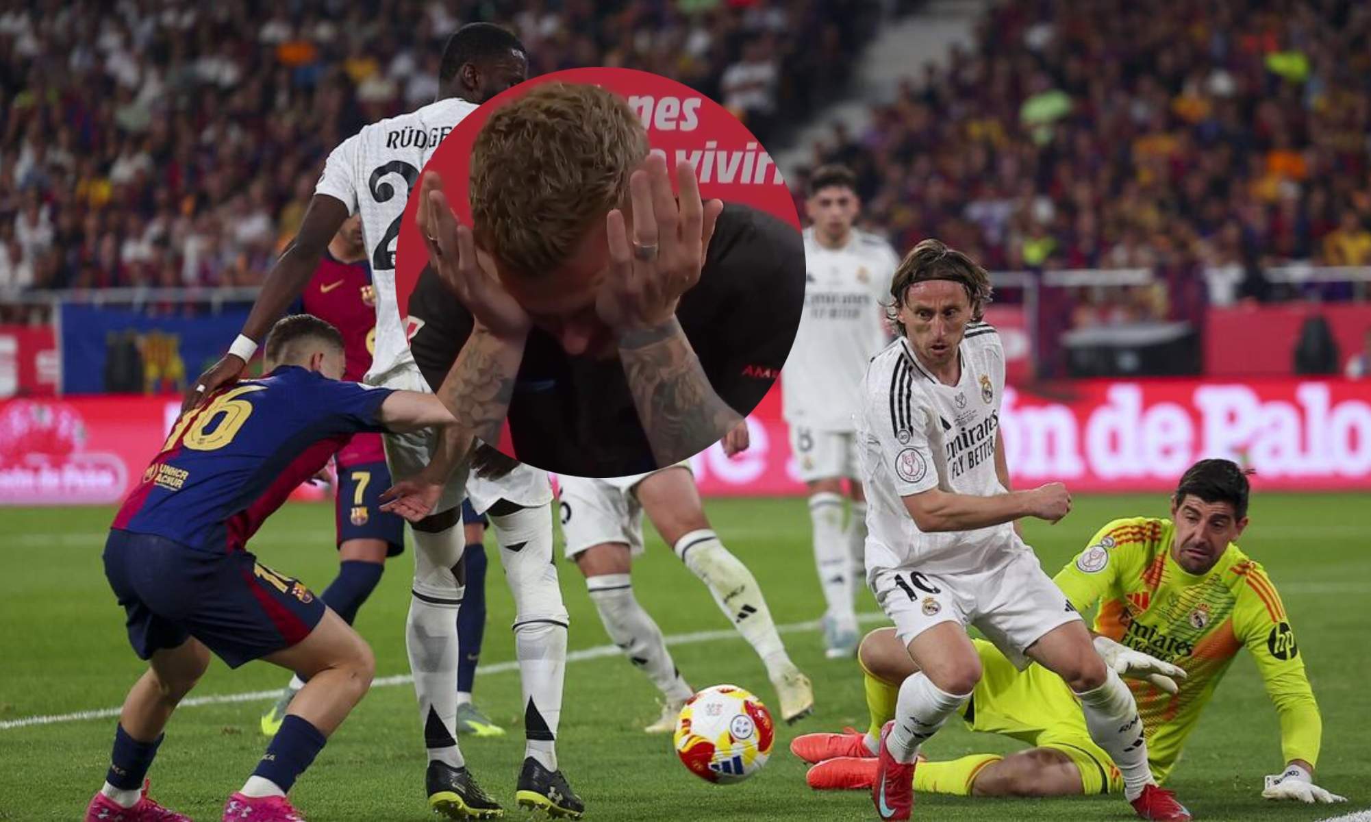 Jota Jordi con lágrimas en la final de la Copa del Rey