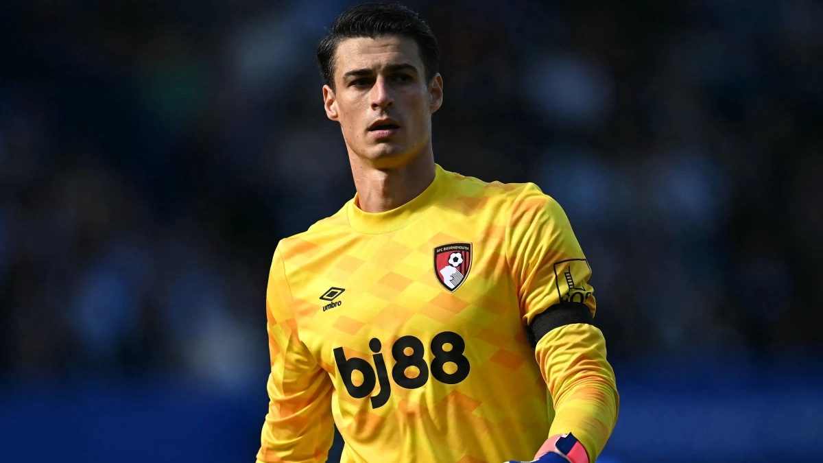 Kepa Arrizabalaga durante su periodo con el Bournemouth.