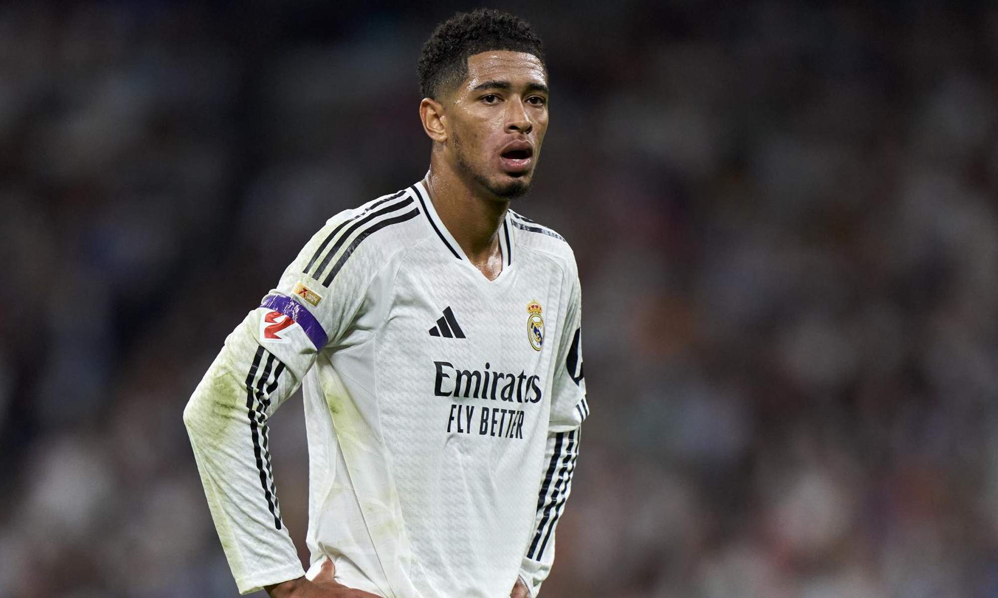 Jude Bellingham durante un partido con el Real Madrid. 