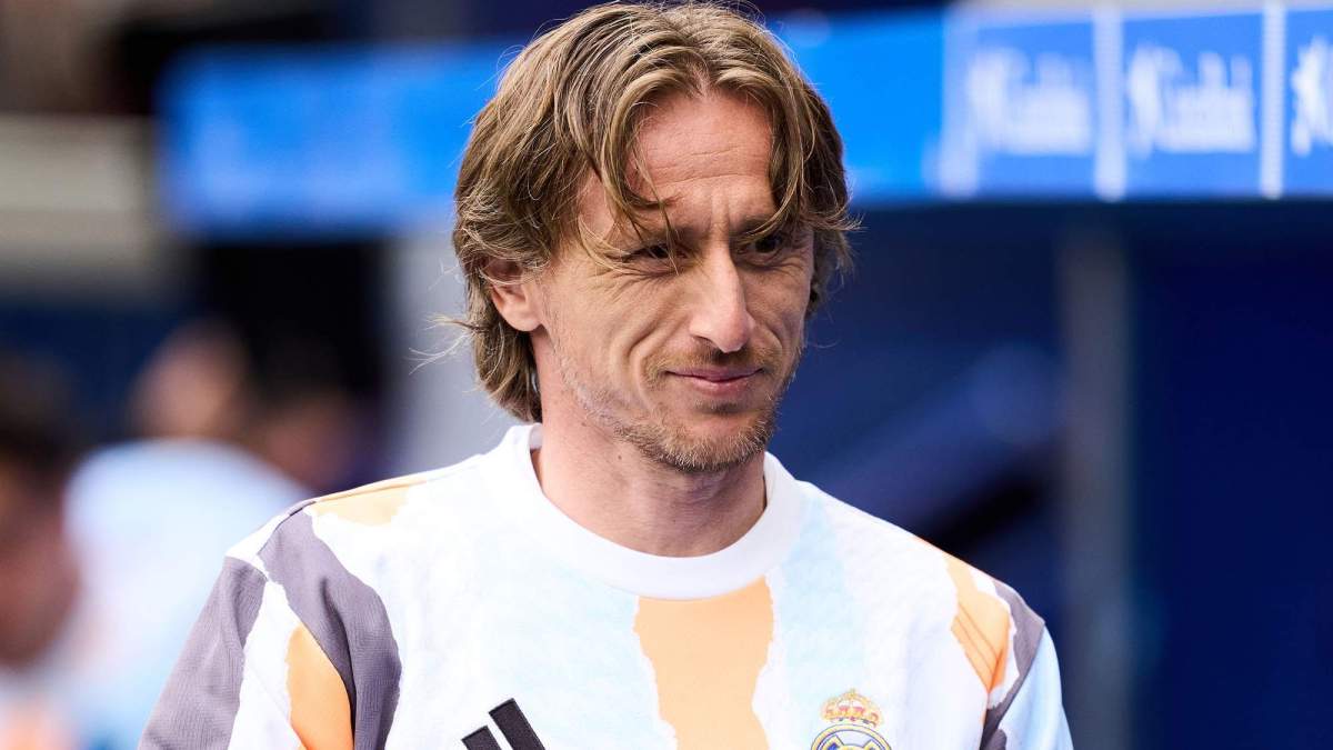 Luka Modric en el banquillo durante un partido del Real Madrid. Luka Modric en el banquillo durante un partido del Real Madrid.