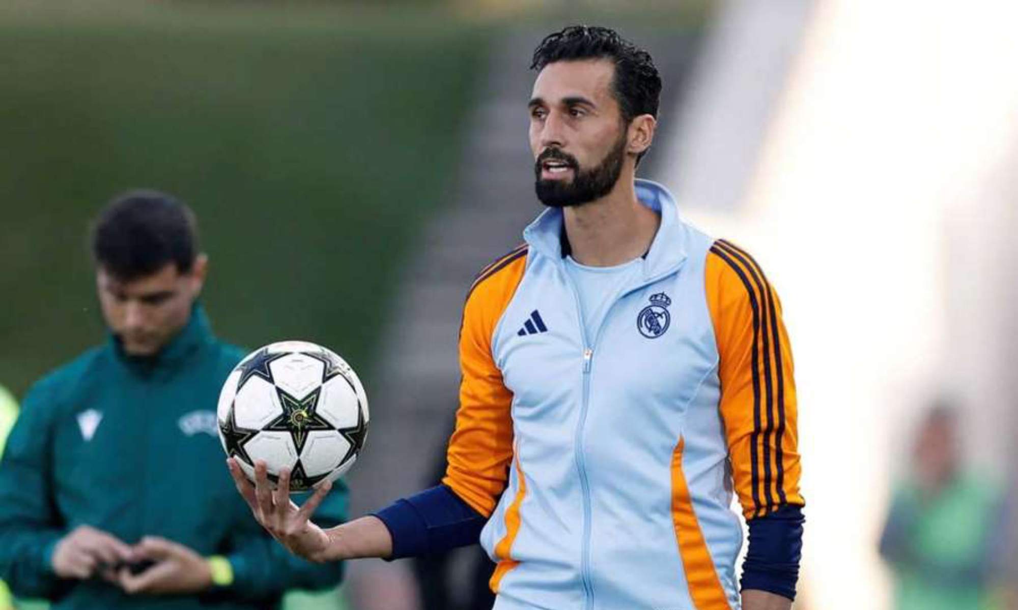Álvaro Arbeloa en entrenamiento