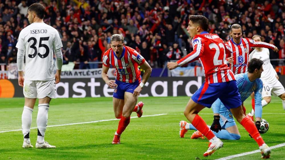 Conor Gallagher, celebrando su gol al Real Madrid en el partido de la vuelta de los octavos de Champions. Conor Gallagher, celebrando su gol al Real Madrid en el partido de la vuelta de los octavos de Champions.