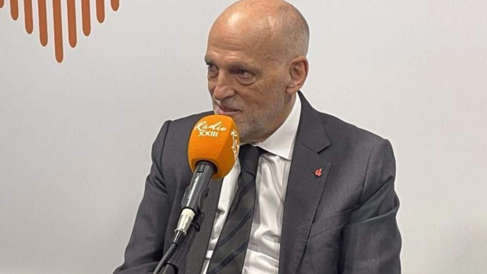 Javier Tebas, a la carga, ataca al Real Madrid a pocos días del Clásico