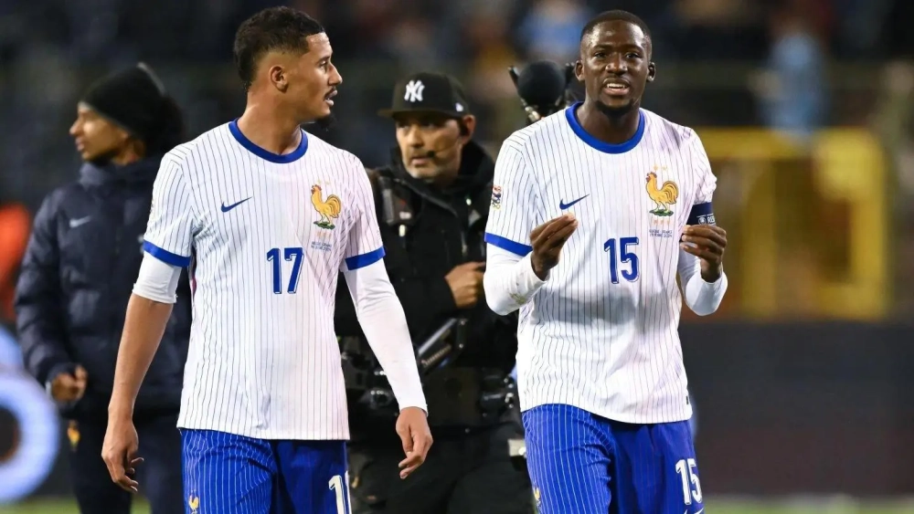 Saliba y Konaté con Francia Saliba y Konaté con Francia