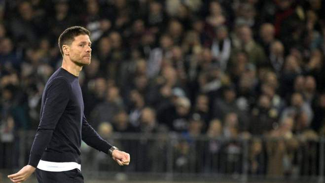 Xabi Alonso durante un encuentro del Bayer Leverkusen