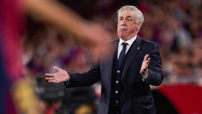 Ancelotti en la fina de la Copa del Rey Ancelotti en la fina de la Copa del Rey