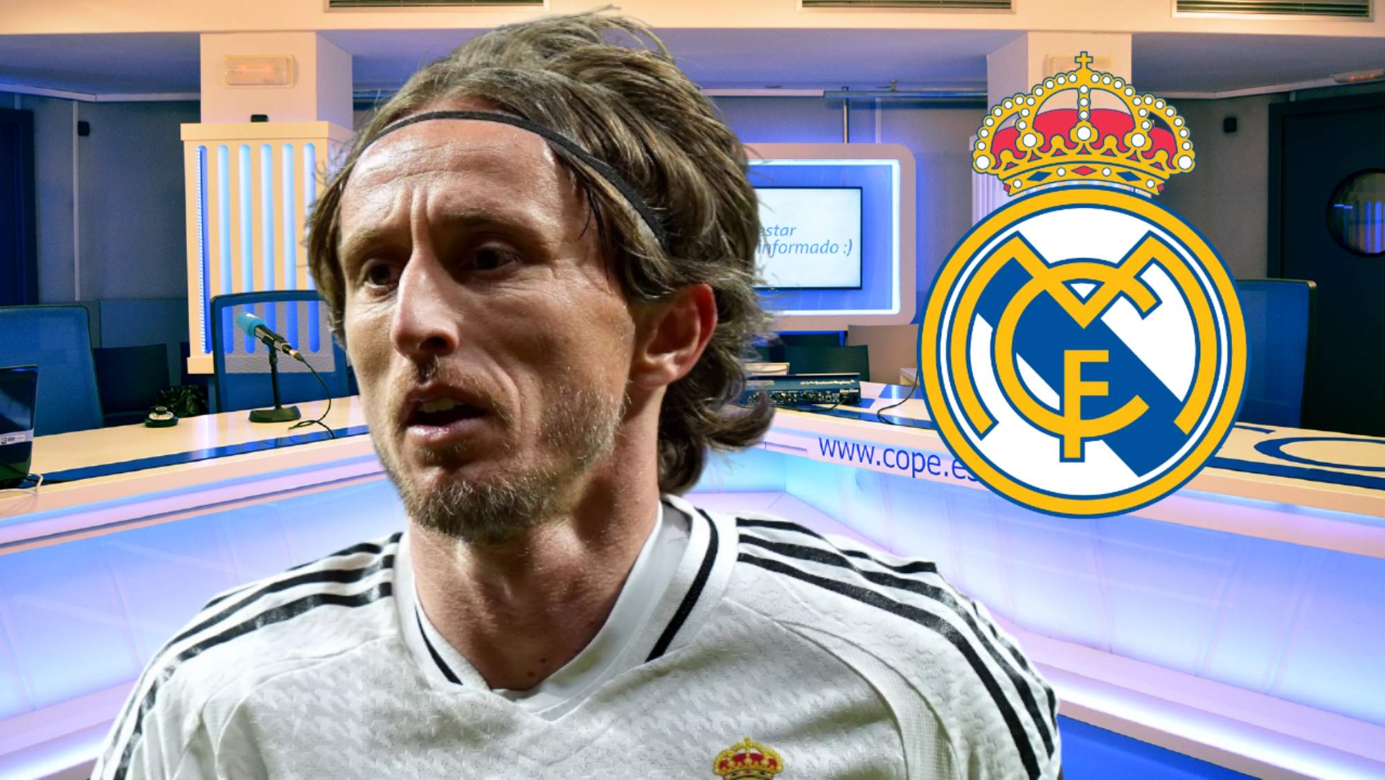 Cadena COPE anuncia la decisión del Real Madrid con Luka Modric.
