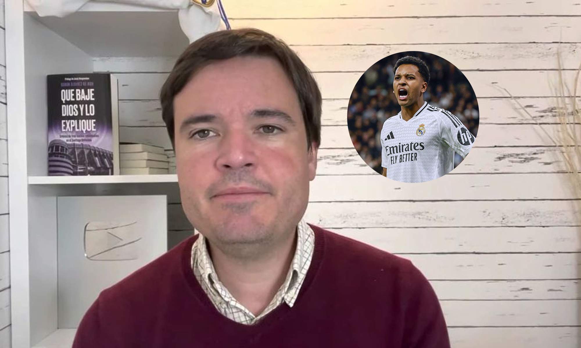 Ramón Álvarez de Mon y una foto de Rodrygo Goes con el Real Madrid.