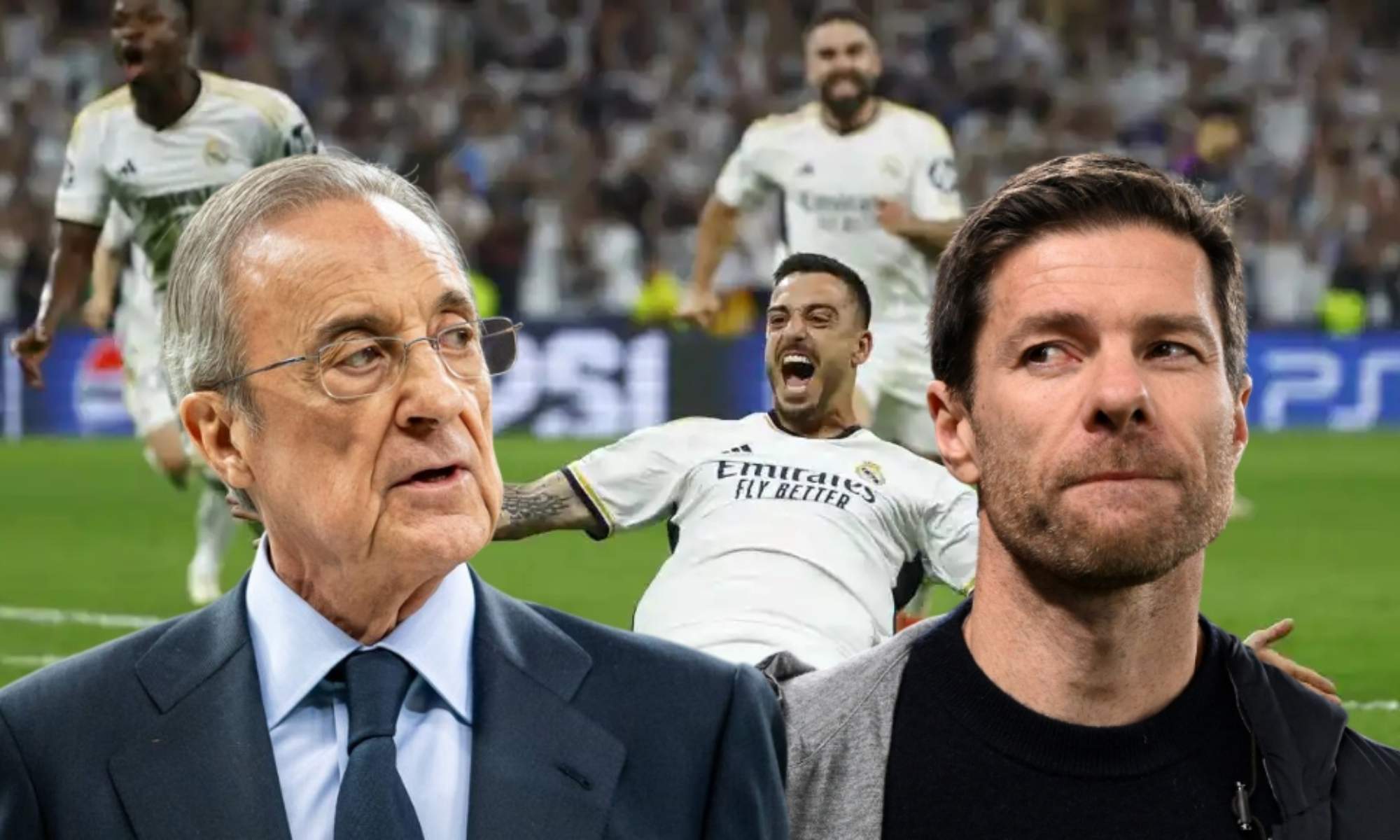 Florentino Pérez y Xabi Alonso querrían hacerse con un '9' como Joselu.