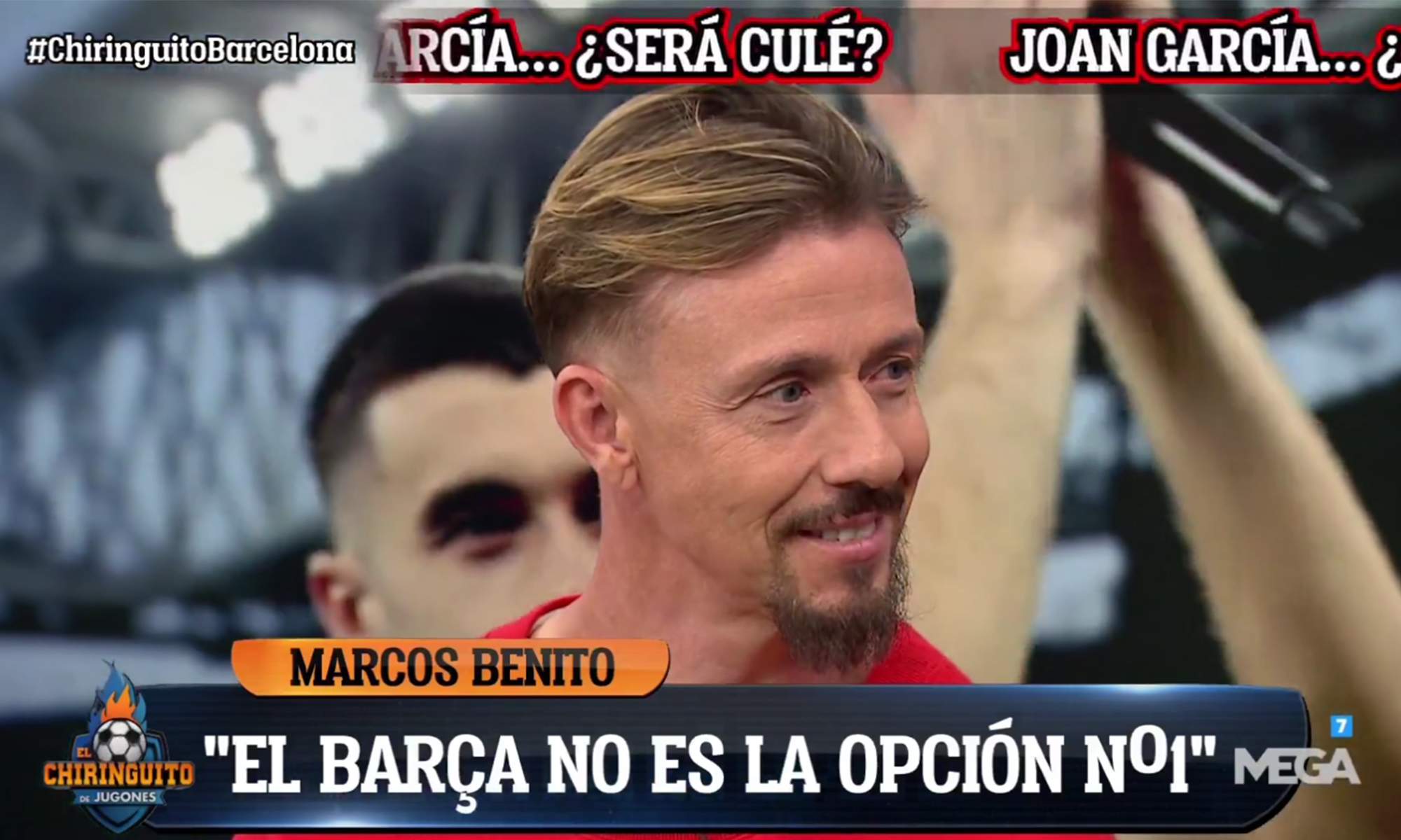 Guti dando una noticia en El Chiringuito. Guti dando una noticia en El Chiringuito.