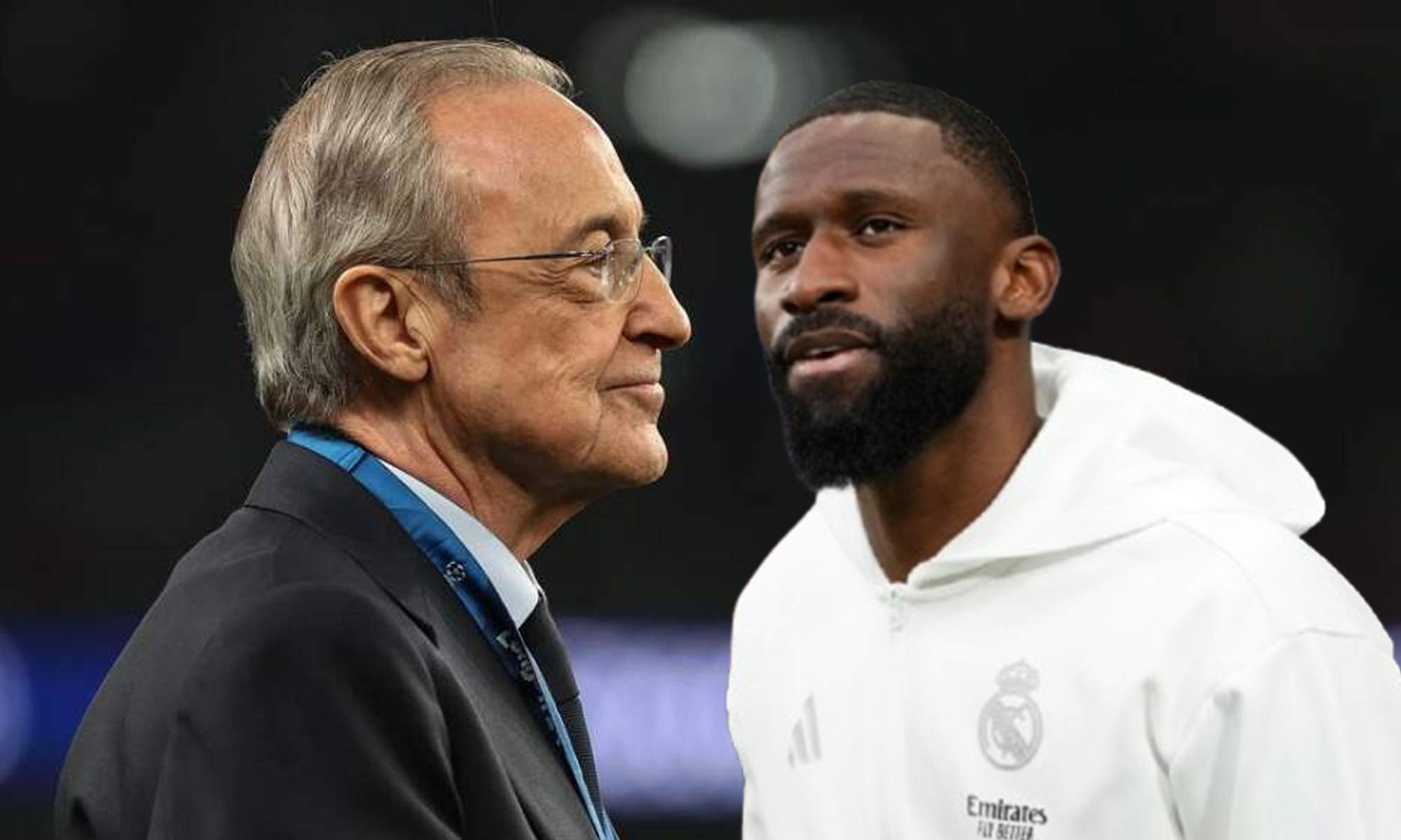 Florentino Pérez y Rüdiger