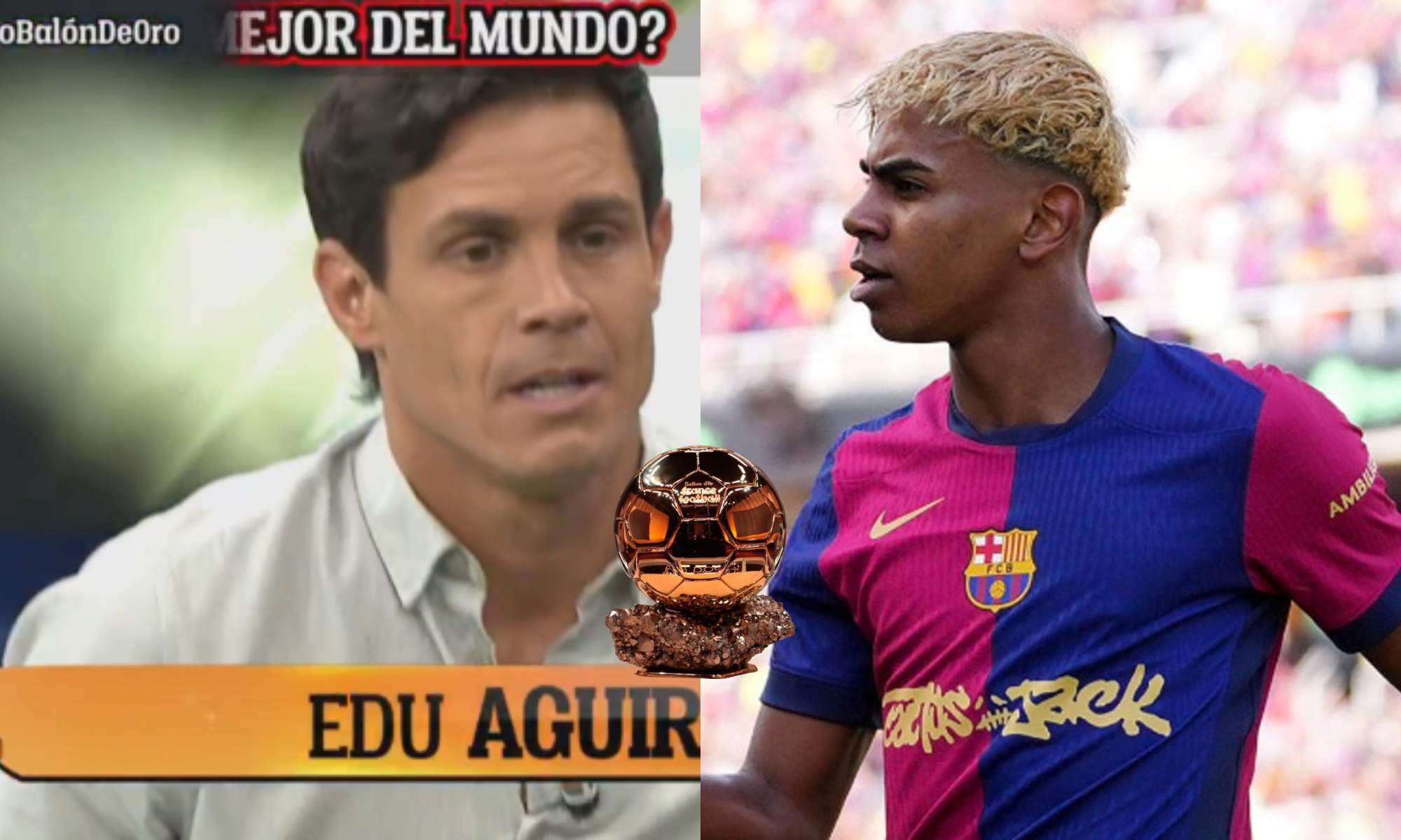 Edu Aguirre no le da ninguna opción a Lamine Yamal para ganar el Balón de Oro