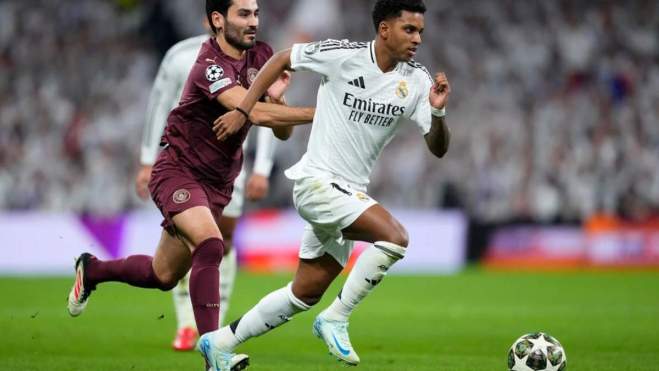 Rodrygo durante el Real Madrid Manchester City Rodrygo durante el Real Madrid Manchester City