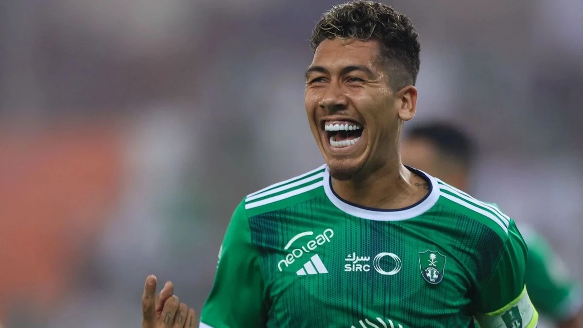 Roberto Firmino celebrando Roberto Firmino celebrando