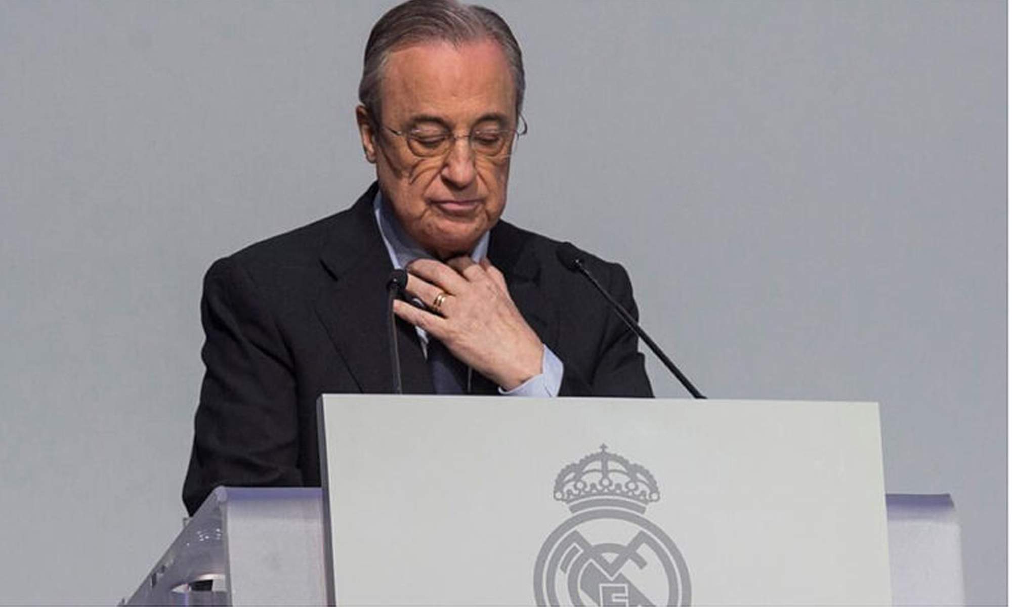 Florentino Pérez en un acto del Real Madrid.