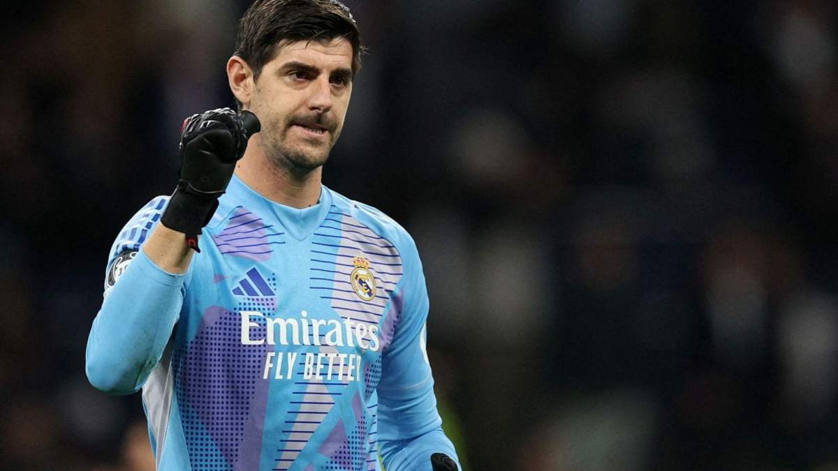 Thibaut Courtois, durante un partido del Real Madrid en esta temporada.