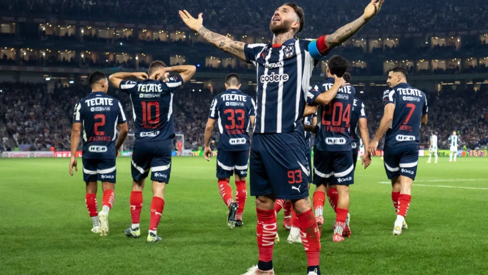 Sergio Ramos celebrando un gol con los Rayados de Monterrey esta temporada Sergio Ramos celebrando un gol con los Rayados de Monterrey esta temporada