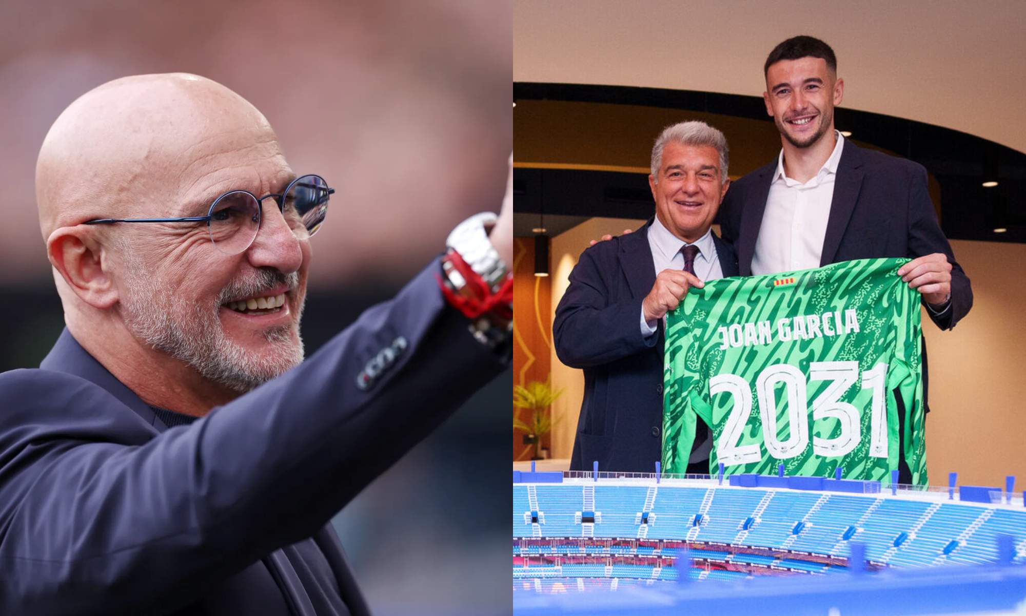 Luis de la Fuente acude, de nuevo, al auxilio del Barça tras el fichaje de Joan García.