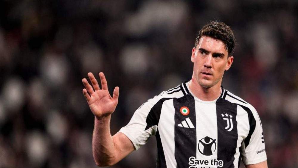 Dusan Vlahovic con la Juventus de Turín esta temporada